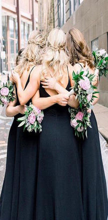 Simple Custom Made Popular Halter Long Bridesmaid Dresses, Wedding Party Dresses, WG521