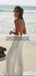 Spaghetti Straps V-Neck Simple Cheap Wedding Dresses WD0524