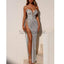 Charming Sparkly Sequin Sexy High Slit Modest Formal Prom Dresses PD1667