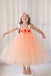 Strap Dusty Orange Pixie Tutu Dresses, Cheap Popular Flower Girl Dresses,Junior Bridesmaid Dresses, FG113