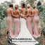 Sweetheart Mermaid Pink Long Bridesmaid Dresses, WG346