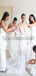 Unqiue Design White Formal Mermaid Elegant Bridesmaid Dresses WG801