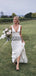 V-Neck Long Simple Cheap Beach Wedding Dresses WD0531