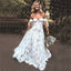A-line Lace Off the Shoulder Dream Vintage Wedding Dresses  WD0481