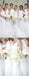 White Chiffon Cheap Halter Formal Elegant Bridesmaid Dresses ,  WG381