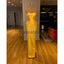 Yellow Satin Meramid Unique Formal Elegant Prom Dresses PD2253
