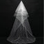 Gorgeous Tulle Long Wedding Veil With Pearls.WV0114