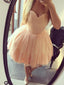 Pink Sweetheart Simple Cheap Short Homecoming Dresses Online, CM527